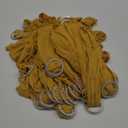 Obstal 50 PCS Spandex Stretch Chair Sashes Bows for Wedding Reception- Universal Elastic Chair Cover Bands with Buckle Slider for Banquet, Party, Hotel Event Decorations Gold Sashes
