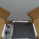 Furnulem 5 Drawer Black Dressers for Bedroom 2 Tier Shelf Storage Small Fabric Dresser for Closet Sturdy Metal Frame Modern Style Storage Cabinets Organization Units for Hallway Rooms