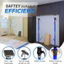 Adjustable Cabinet Jacks for Installing Cabinets (45.3-114.2 2 Pack) Heavy Duty 200 lb Metal Quick Support Rod & Third Hand Support System with Swivel Non-Slip Pads for Drywall and Ceilings.