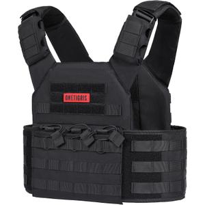 OneTigris DOOM Tactical Vest, Adjustable Airsoft Vest MOLLE Vest for Men
