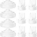 10PCS Breast Pump Parts Compatible with Momcozy M5 Replacement to M5 Silicone Diaphragms Duckbill Valves, Not Original Mom Cozy Pump Parts Accessories