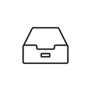 6-Piece Plastic Desk Organizer Tray Set, Black, Grey, White