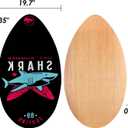Seething 35 Inch Skimboard with High Gloss Coat Wood Skim Board for Beginners,Kids, Teenagers, Adults and All Skimming