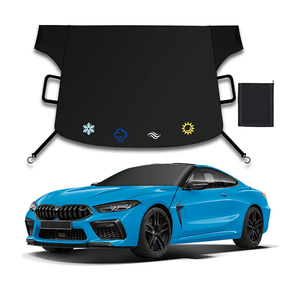 Windshield Cover for Ice and Snow,New Upgraded Heavy Duty Windshield Snow Cover,Extra Large Size (75"x45"),Windproof Winter Frost and Deicing Awning Suitable Fzor Cars, Trucks, SUVs