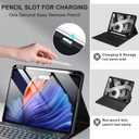 Harvopu Compatible for iPad Air 11-inch/ 10.9"Air 5th 4th Generation Case with Keyboard -Backlit Detachable, Folio Keyboard Cover with Pencil Holder for iPad Air 11 Inch M4/M3/M2, Air 5/ Air 4 (Black)