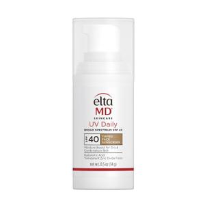 EltaMD UV Daily SPF 40 Tinted Face Sunscreen Moisturizer, Tinted Moisturizer for Face with SPF, Great for Dry, Combination, and Normal Skin (Tinted .5 Ounce)