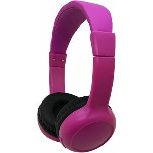 Kids Wireless Headphones, Over-Ear Design with Bluetooth 5.0, Adjustable Over-Ear Design (Pink)