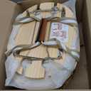 Picnic Basket Set for 4 - Wicker Insulated Picnic Basket with Waterproof Blanket, Folding Wine Picnic Table & Cutlery Kits, Picnic Baskets Kit for Camping, Outdoor, Valentine (Cherry)