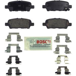 BOSCH BE905H Blue Ceramic Disc Brake Pad Set - Compatible With Select Infiniti EX, FX, G, JX, M, Mh, Q, QX; Nissan Altima, Juke, Leaf, Maxima, Murano, Pathfinder, Quest, Rogue, Sentra, Z + More; REAR