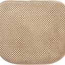 Khaki Foam Seat Cushions Kitchen Chairs Pads for Dining Chairs Non Slip Office Seat Cushions Washable U Shaped Soft Thick Large Metal Wooden Chair Cushions,17" x 15"