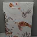 FCCUYE Ocean Nursery Decor,Nursery Wall Decor,Kids Bathroom Decor,Under The Sea,Boys Room Sea Animal Wall Art Picture Canvas Prints Set of 3,Bedroom 12x16 Inch Framed