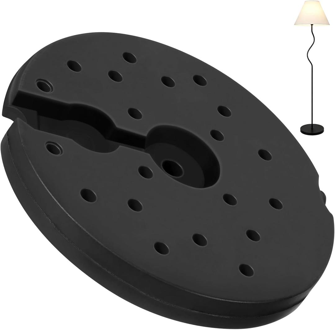 Plastic Table Lamp Round Base Weight Replacement For Home Bedroom Living Room