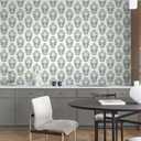 Yasinet Floral Peel and Stick Wallpaper Green Floral Wallpaper Vintage Boho Contact Paper Farmhouse Waterproof Removable Self Adhesive Wall Paper for Bedroom Bathroom Cabinet Vinyl 17.3"×393.7"