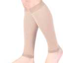 Doc Miller Compression Calf Sleeve for Men & Women 20-30mmHg Graduated Support for Running, Shin Splints, Calf Strain Knee High, Small to 6XL Plus Size