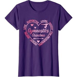 Gymnastics Grandma Heart Gymnast Grandma Matching Family T-Shirt M