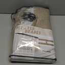 100% Blackout Curtains for Living Room/Bedroom 84 Inch Length 2 Panels Set, Thermal Insulated Bronze Grommet Boho Light Blocking Faux Linen Window Drapes White Liner, Each 52" Wide, Burlap