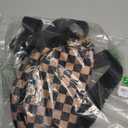 Checkered Crossbody Bags for Women Nylon Bum Bag Spacious Trendy Fanny Pack Large Sling Bags with Adjustable Strap