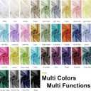 OWENIE Sheer Pink Curtains, Sheer Curtains 84 inch Length 2 Panels Set, Rod Pocket Voile Fimly Sheer Drapes for Living Room/Bedroom, 2pcs, Each 42" W x 84" L