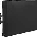 SunPatio Outdoor TV Cover Waterproof and Weatherproof, TV Screen Protector for 38-40 inch TV, Fits Most TV Mounts and Stands, with Built-in Remote Pocket for Outside LED LCD Flat Screen TVs, Black
