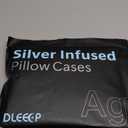 Silver Infused Set, Cooling Pillow Cases with 7% Silver, Stays Fresh & Silky Soft Better Than Silk, Set of 2 Cool Pillowcases with Envelope Closure for Hot Sleepers and Night Sweats King, Grey (Gray)