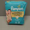 Pampers Swaddlers Diapers, Size 3 (13-26 lbs), 26 Count, Absorbent, Keeps Baby Dry and Comfortable, Skin Safe Disposable Baby Diaper 