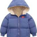 Vmterliya Baby Winter Coats, Outerwear for Toddler Kids Infants Boys Girls Light Puffer Warm Hooded Down Jacket for 2-7 Years 110