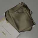 ZIMASILK 100% Pure Mulberry Silk Pillowcase for Hair and Skin Health,Soft and Smooth,Both Sides Premium Grade 6A Silk,600 Thread Count,with Hidden Zipper,1pc(Standard 20''x26'',Olive Grey)