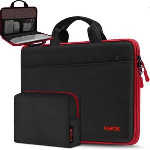 Hseok Laptop Sleeve 13-14 Inch Case Briefcase Compatible with MacBook Pro 14 inch M4/M3/M2/M1 All Model of 13.3 Inch Mac Air/Pro, XPS 13 14, Most Popular 13"-14" Notebooks,B01K05