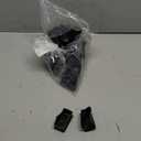 Geesatis 2" X 1" Rubber Furniture Feet Cover, Table Chair Leg Cover, Hardwood Floor Protector, Double Thickness, Black, PVC, Rectangle,20 Pack