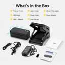 Bluetooth Thermal Label Printer with Stand, Wireless 4x6 Shipping Label Printer for Small Business, Support iPhone, Android Windows & Mac, Widely Used for USPS Amazon Etsy Shopify (Black)