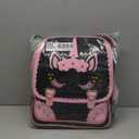 Moonmo Cute Unicorn Face Diamond Sequins Waterproof Princess School Backpack Set Girls Book Bag (Large)