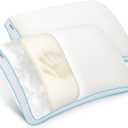 Pillows Queen Size Set of 2 for Sleeping - Fluffy Down Alternative Microfiber and Memory Foam Fill, Gusseted Soft Bed Pillow for Side,Stomach and Back Sleepers