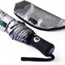 UPF 50+ UV Protection Travel Umbrella Ultra Light Weight (Black)