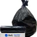 Reli. SuperValue 65 Gallon Trash Bags | 60 Count | Made in USA | Heavy Duty | Black Multi-Use Garbage Bags