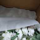 Ling's moment 17.5" Tall Standing Artificial Flowers Arrangements 4 pcs Wedding Aisle Runner Chair Decorations White Sage Centerpieces for Ceremony Reception Rose Floral Party Outdoor Decor