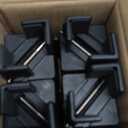 4 Pack Adjustable Bed Risers Furniture Risers,4 Inch with Screw Clamp, Heavy Duty Bed Riser for Chair Desk Table Legs 0.81.6 inch, Black