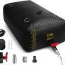 240L/63 Gal Water Bladder with Water Level Indicator, PVC Foldable and Portable Water Tank with 3 Connectors and Overflow Kit, Ideal for RV, Camping, Rainwater Collecting,Planting Watering