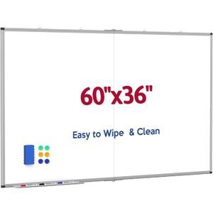 Large Whiteboard, 60 X 36 Inches Big Whiteboard for Wall, Dry Erase White Board for Office Home & School
