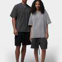 Arssm Oversized Tshirts for Men Acid Wash Loose Fit Vintage Cotton Heavyweight T Shirts Baggy Tees (L)