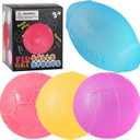 Fidget Toys Stress Balls for Kids & Adults - 4Pack Malt Sugar Squishy Fidget Toys, Slow Rise Gel Ball, Stretchy Squeeze Stress Relief Balls for Anxiety/Therapy/Classroom, Slow-Rise Sensory Toys