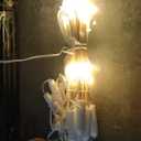 CZJUTAI Led Curtain Lights Warm White/ Molicular Options ,8 Lightning Modes and Timer, Remote Control Included, Indoor and Outdoor Use 