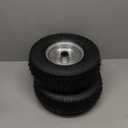 13x5.00-6 Tire and Wheel, Set of 2 Rubber Pneumatic Riding Lawn Mower Tires, Heavy Duty Lawn Mower Wheels with 3/4" Bushings and 6.6" Centered Hub, Tractor & Lawnmower Tires