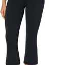 Sunzel High Waist Mini Flared Leggings for Women, Tummy Control Casual Flare Yoga Pants for Yoga Workout Gym (X-Small, Black)