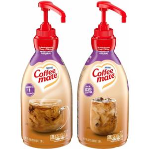 Coffee mate Sweetened Original Liquid Creamer Pump Bottle - Gluten-Free - Sweetened Original Flavor - 50.72 fl oz (1.50 L) - 2/Carton - 300 Serving BB Jul 2026