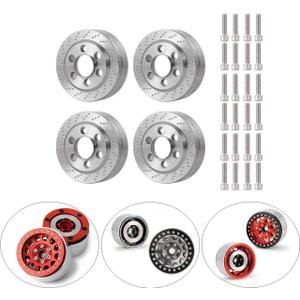 QUE-T 4pcs Heavy Duty Wheel Weights for 1/10 RC 1.9" Beadlock Rims Crawler