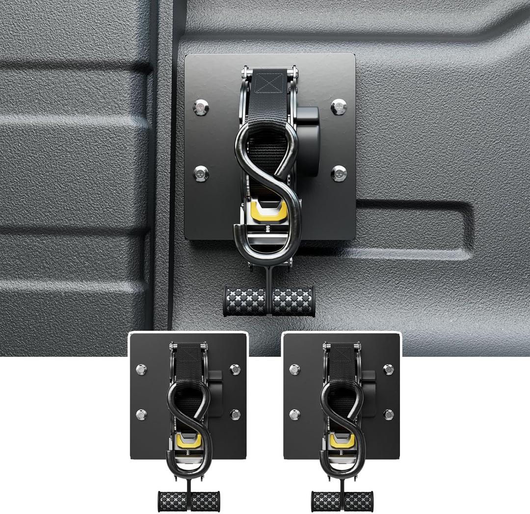 SZYANG 2PCS Retractable Ratchet Straps Compatible with 20222026 Nissan Frontier Retractable Tie Down Straps Replacement for 20222026 Nissan Frontier Accessories