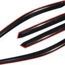 OCPTY 4Pcs Tape on Window Visor fit for 2003-2007 For Nissan Murano Side Window Deflector Rain Shade Visors