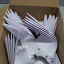 1 Set Christmas Star Lantern Moravian Light 23'' Star 3D Plastic Waterproof White Hanging Lamp with Twinkle LED Bulb Ribbon Fairy Party Decor for Indoor Outdoor Home Wedding Xmas Tree