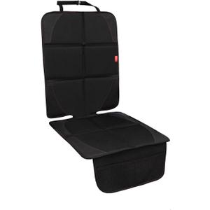 MORROLS Car Seat Protector for Child, Baby, Pets -1 Pack car seat Cover with Thick Padding- Waterproof Universal Size with Mesh Pockets (Black)