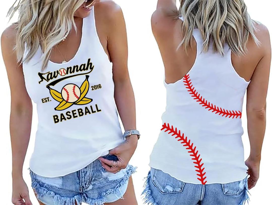 Women Baseball Tank Tops Game Day Sleeveless Tops Baseball Heart Graphic Tee Vest Casual Softball Mom Tee Tops
